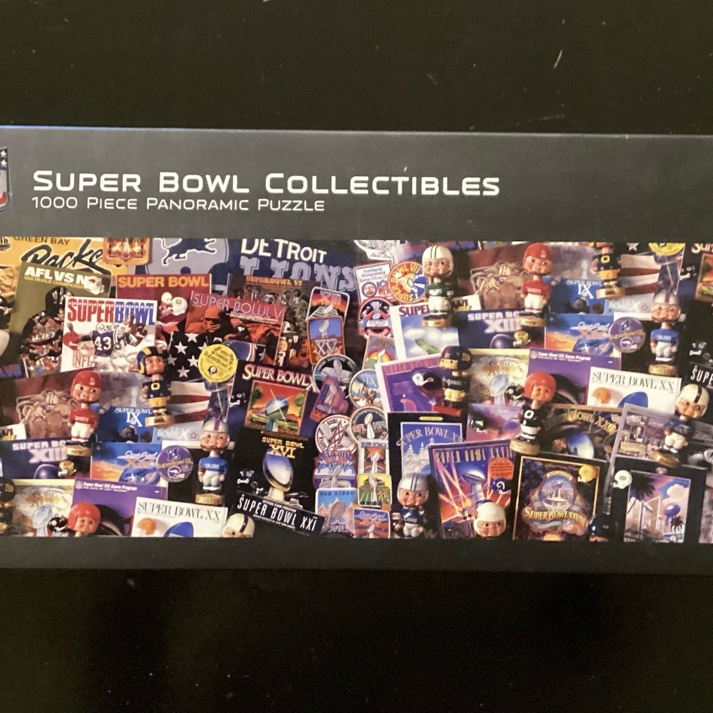 1000-Piece Panoramic Super Bowl Collectibles Puzzle